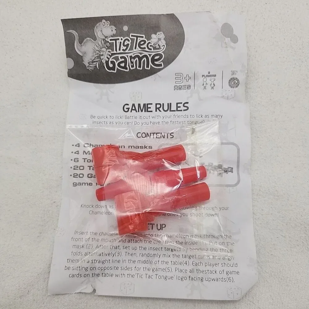 Game TIC TAC Tongue Be Quick to Lick The Bugs 4+ Family Games New Open Box